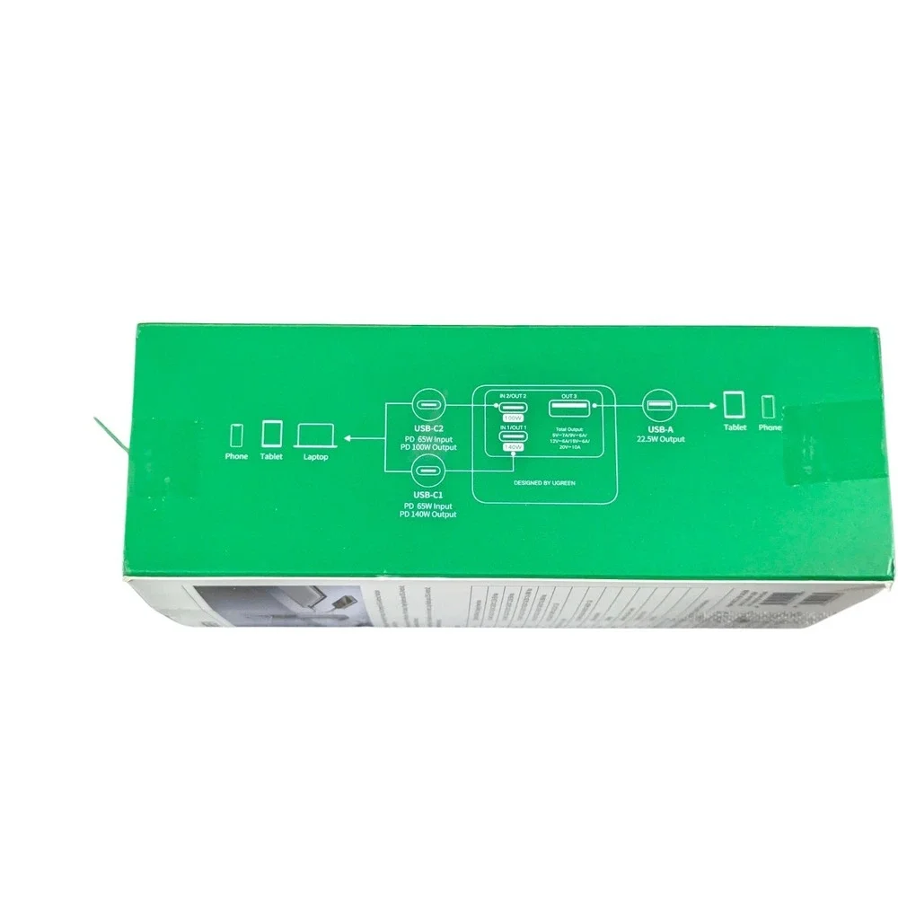 Pp3O UGREEN 200W Nexode 25000mAh Smart Power Bank PD3.1 FastCharge,‎ Open Box